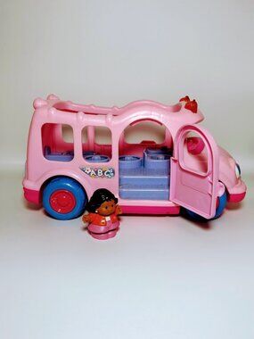 Fisher-Price Little People Lil' Movers Pink School Bus